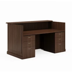 Liberty Reception Desk w/ Box-Box-File Pedestals - 72"W x 39"D