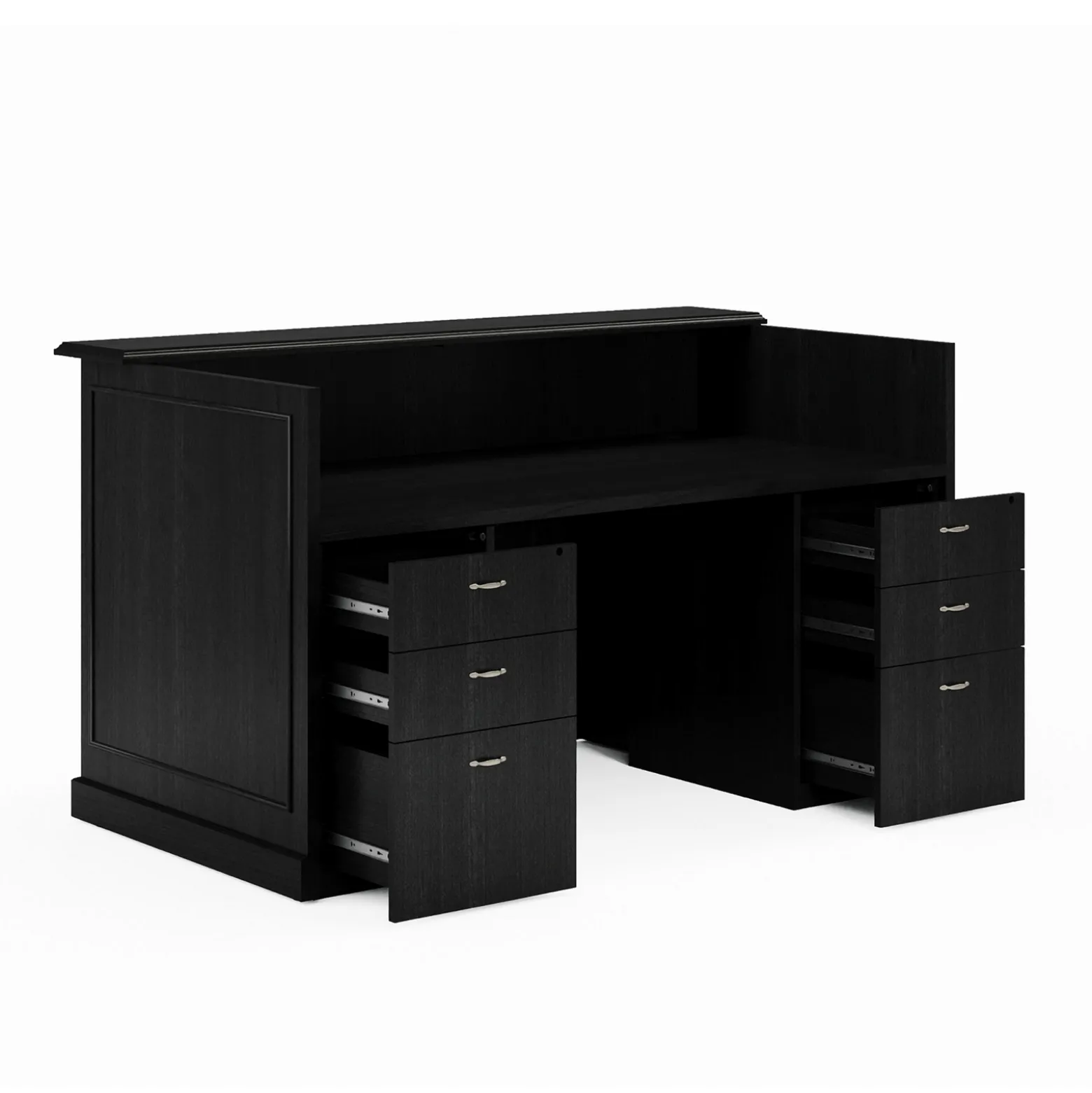 Liberty Reception Desk w/ Box-Box-File Pedestals - 72"W x 39"D