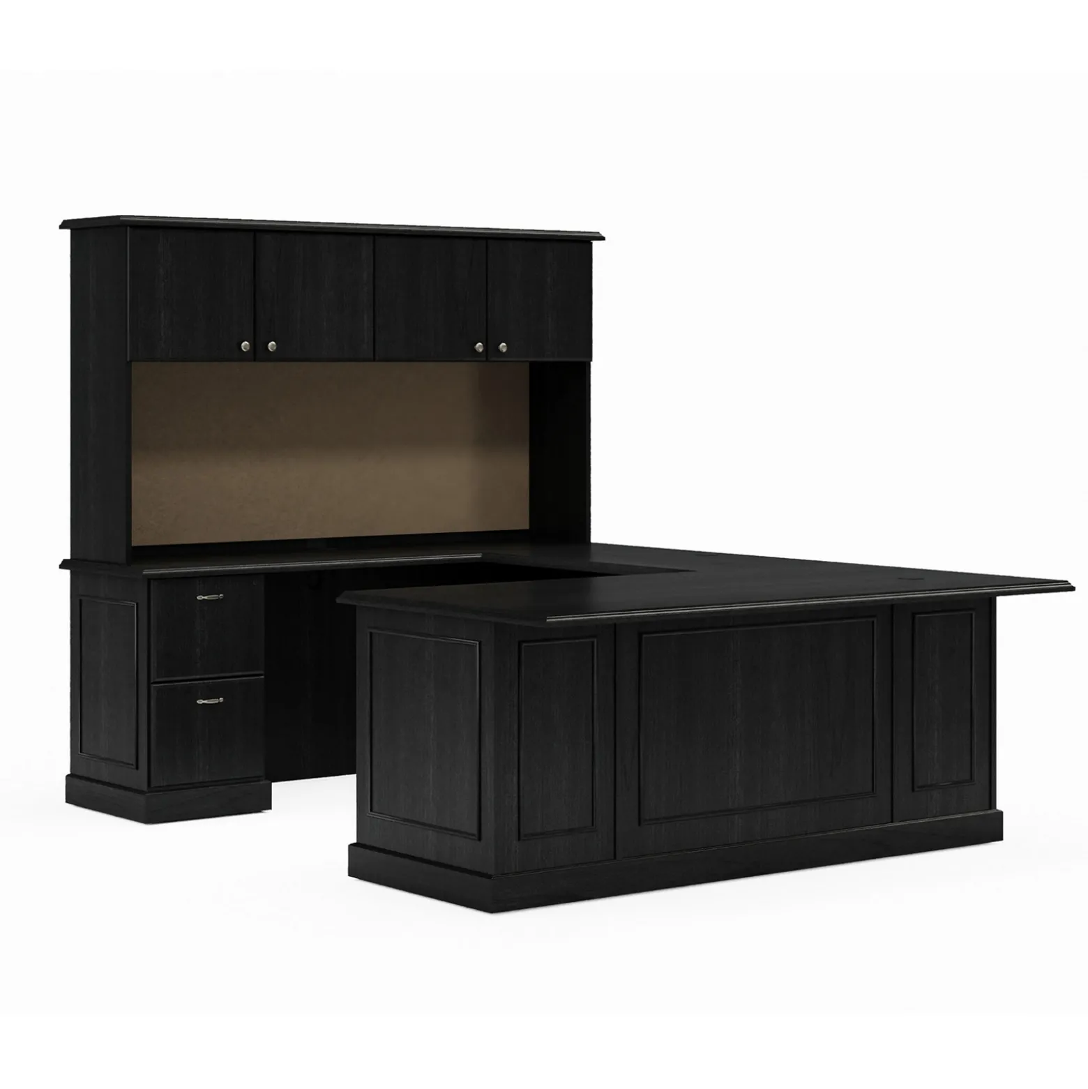 Liberty U-Shaped Desk w/ Left Bridge - 72"W x 97"D