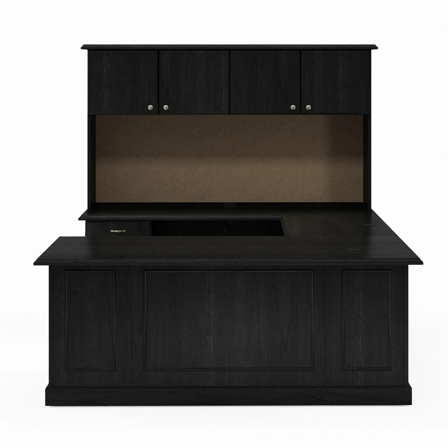 Liberty U-Shaped Desk w/ Left Bridge - 72"W x 97"D