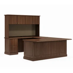 Liberty U-Shaped Desk w/ Left Bridge - 72