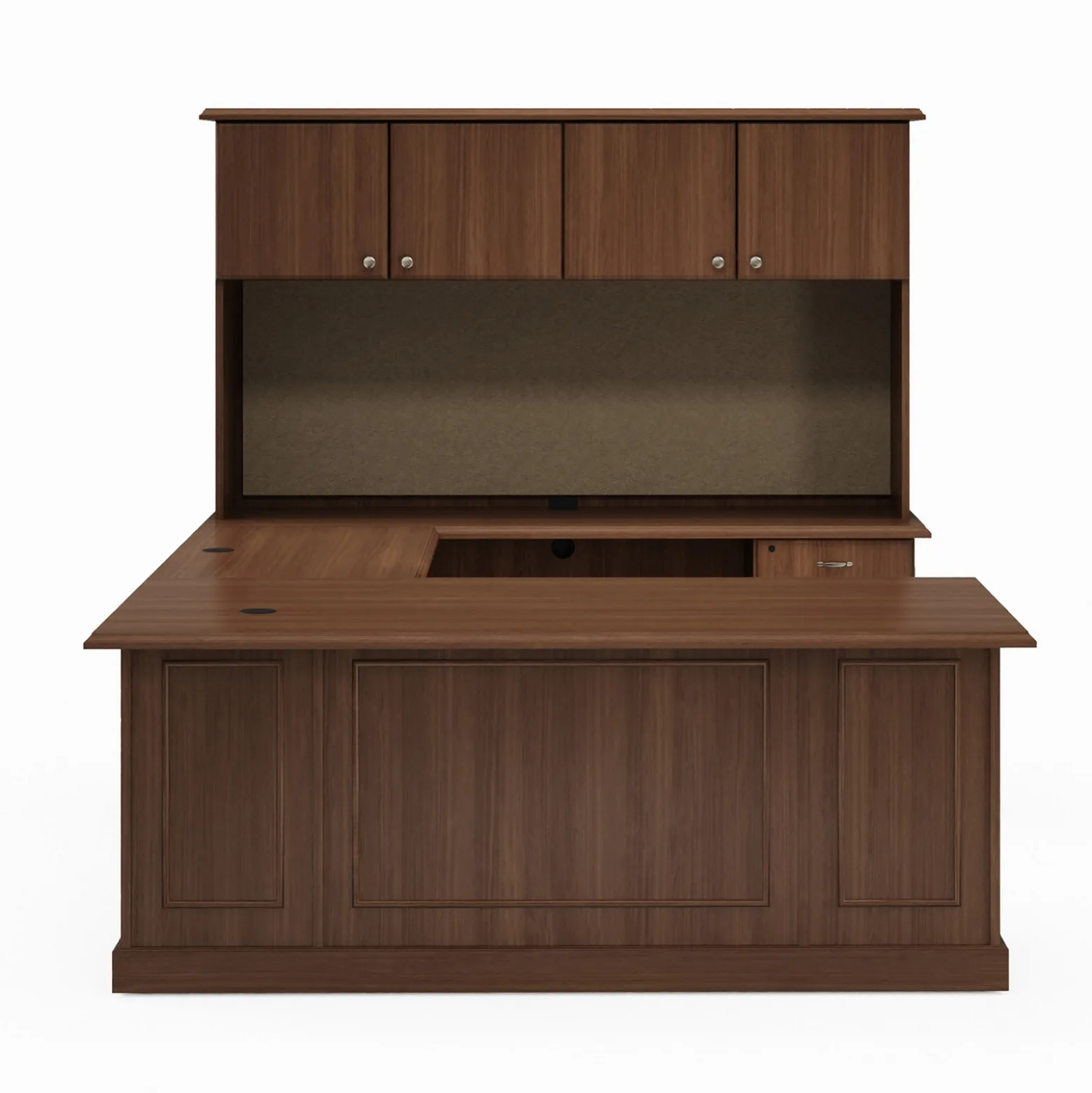 Liberty U-Shaped Desk with Right Bridge - 72"W x 97"D