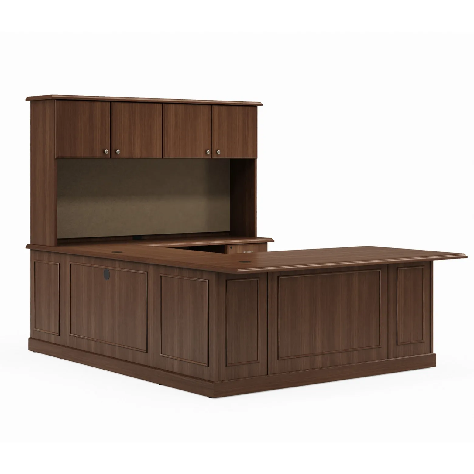 Liberty U-Shaped Desk with Right Bridge - 72"W x 97"D