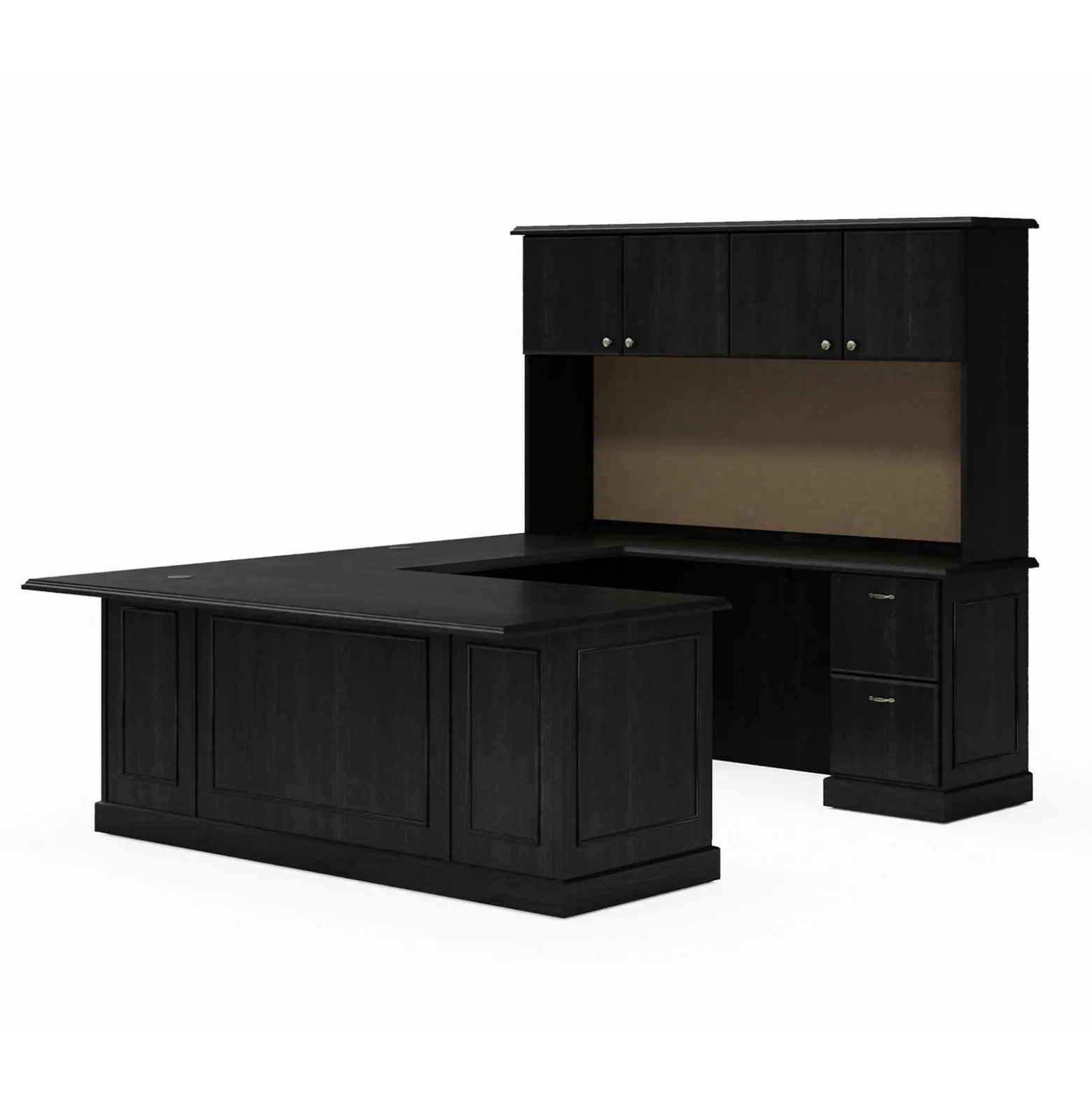Liberty U-Shaped Desk with Right Bridge - 72"W x 97"D