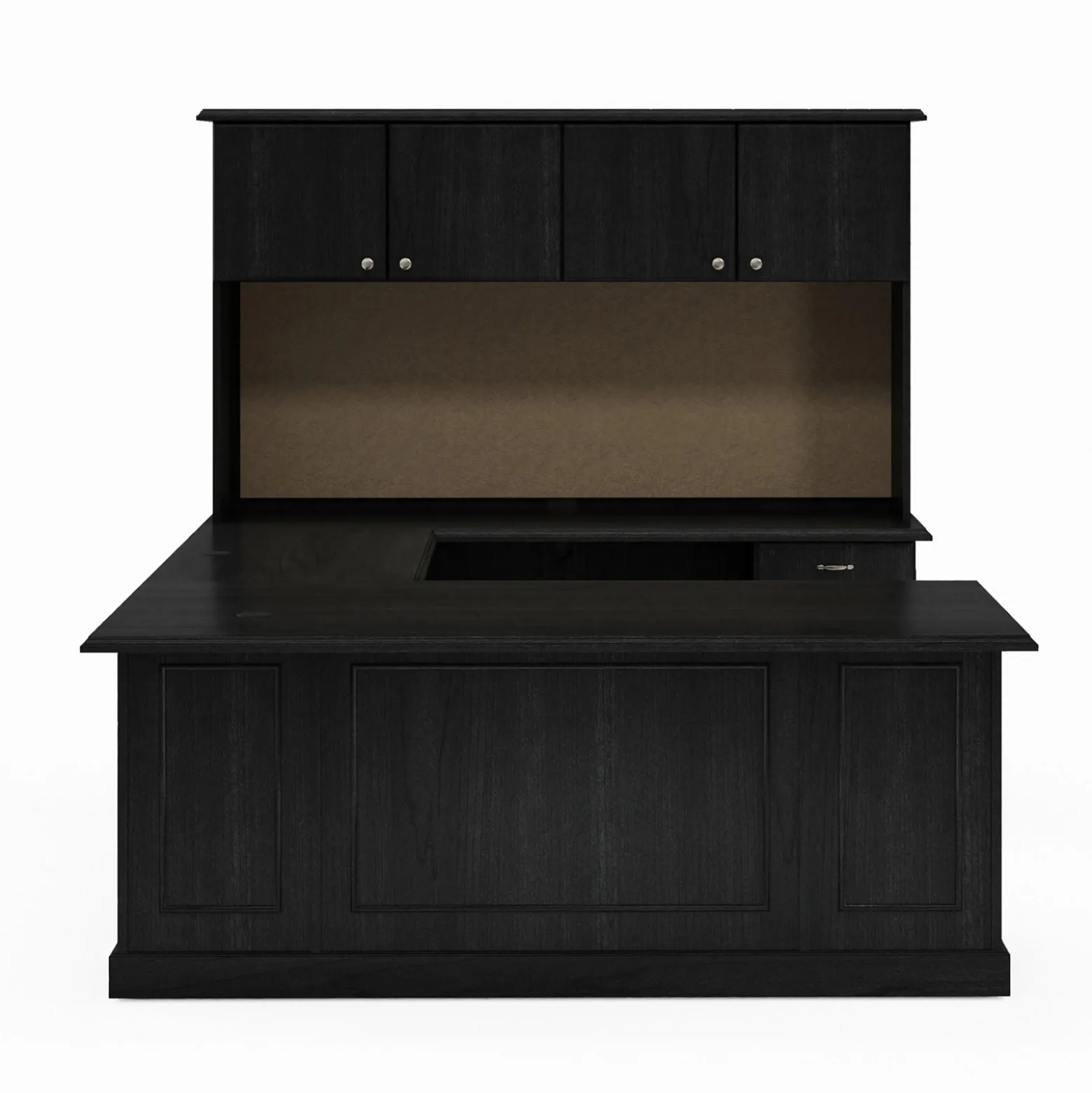 Liberty U-Shaped Desk with Right Bridge - 72"W x 97"D
