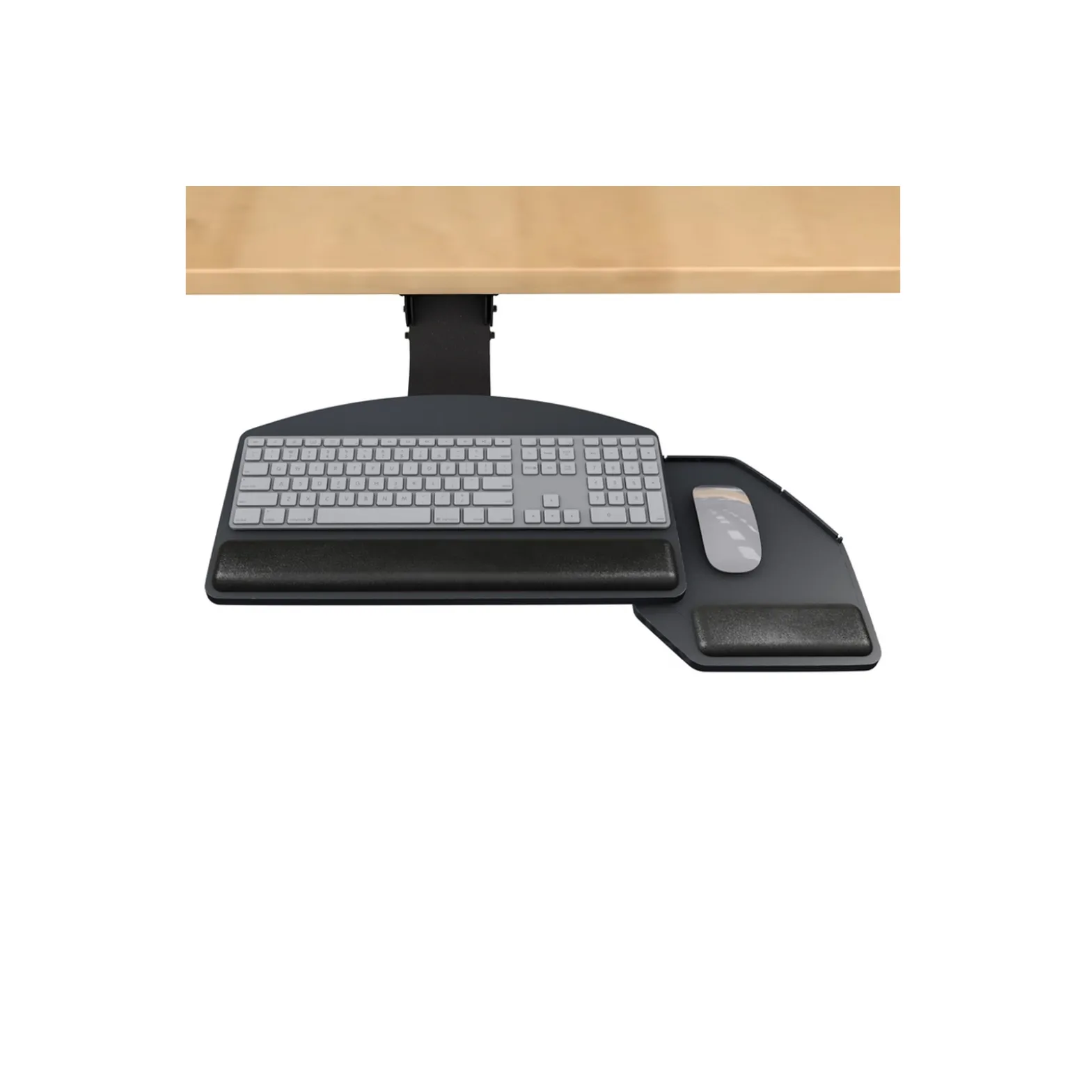Lift and Lock Articulating Arm With Keyboard and Mouse Tray
