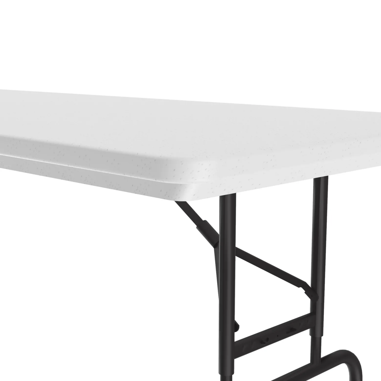 Lightweight Adjustable Height Plastic Folding Table - 72"W x 30"D