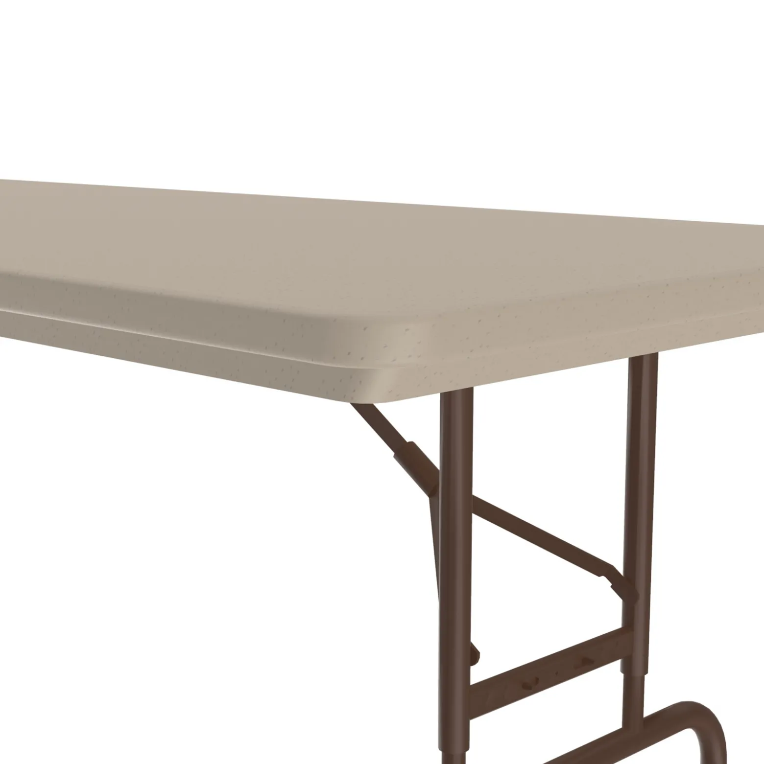 Lightweight Adjustable Height Plastic Folding Table - 72"W x 30"D