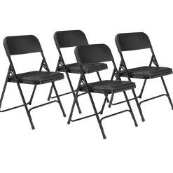 Lightweight Plastic Folding Chair - 4 Pack