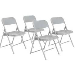 Lightweight Plastic Folding Chair - 4 Pack
