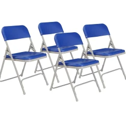 Lightweight Plastic Folding Chair - 4 Pack