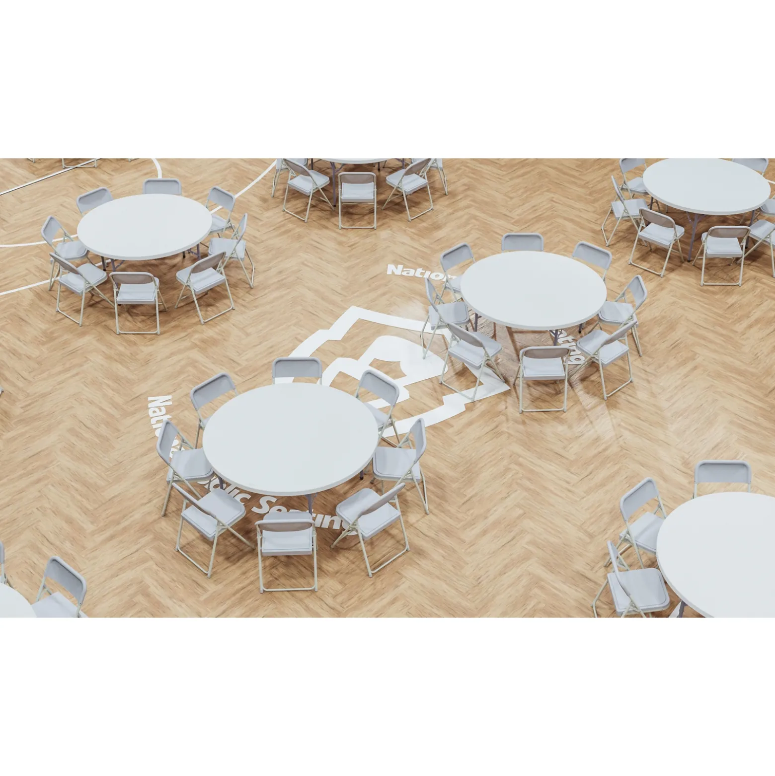 Lightweight Plastic Folding Chair - 4 Pack