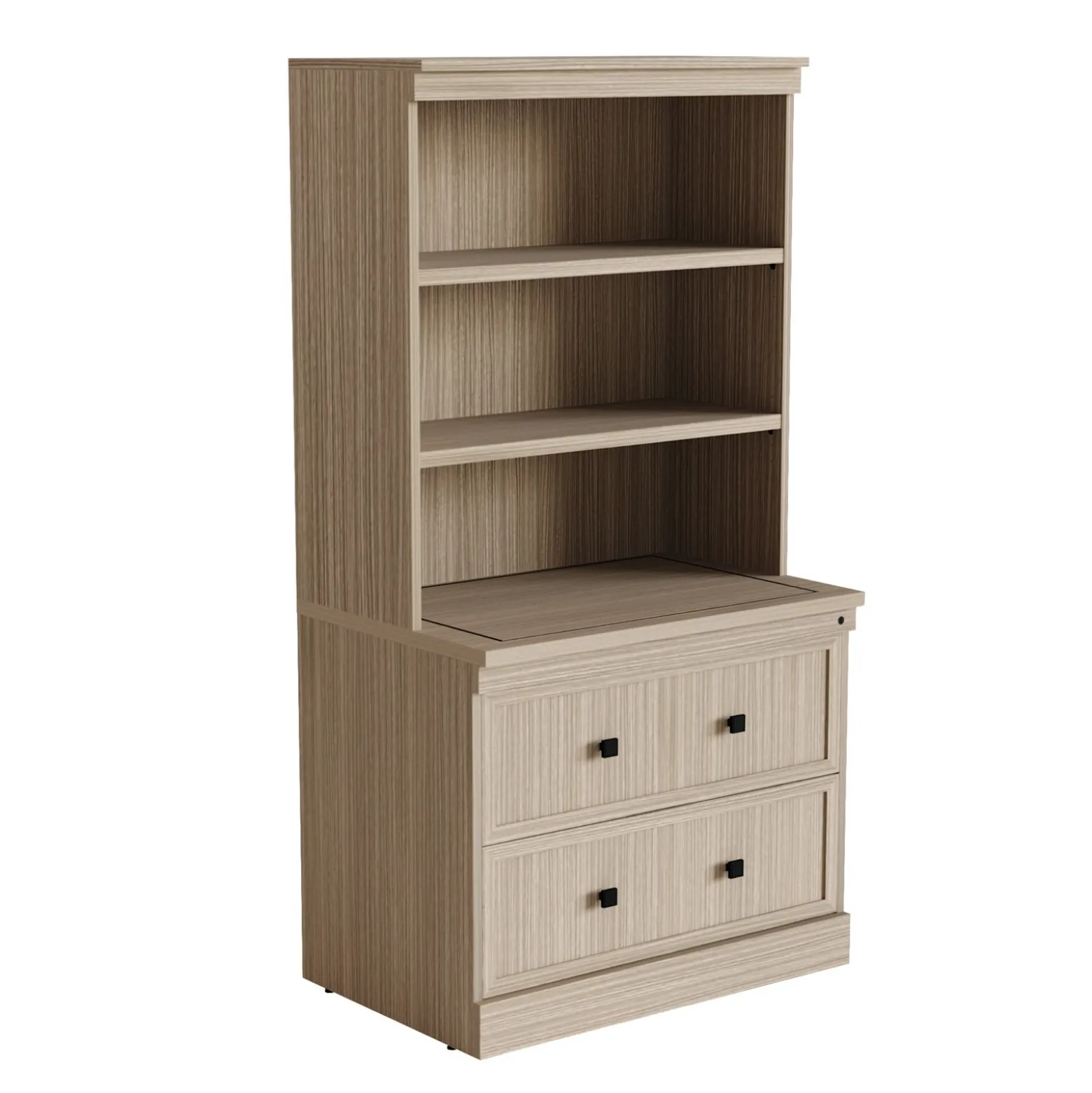 Lincoln Bookcase and Lateral File Set - 36"W x 24"D x 69"H