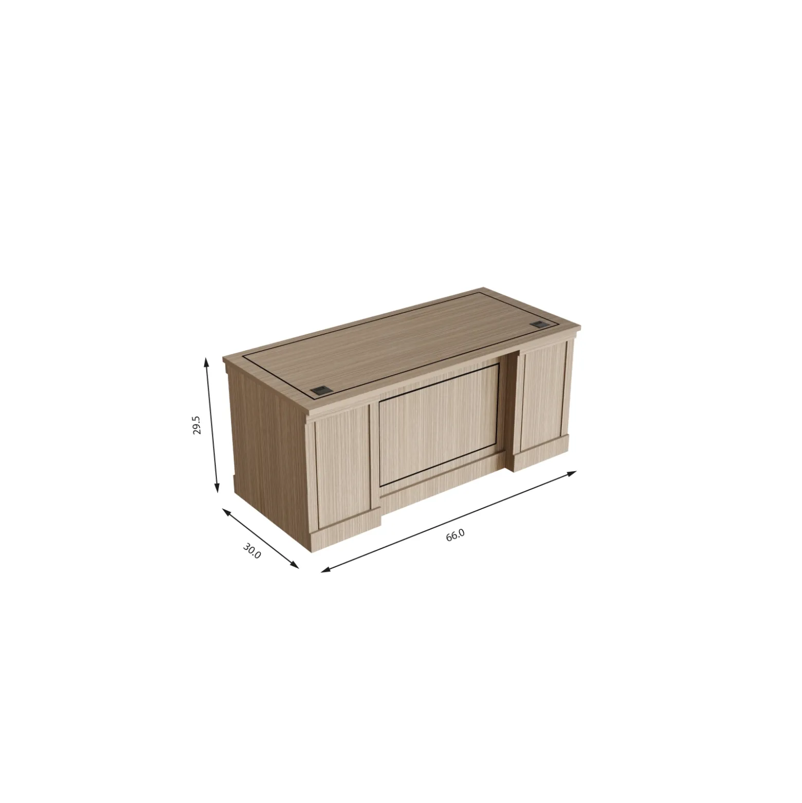 Lincoln Executive Desk - 66"W x 30"D