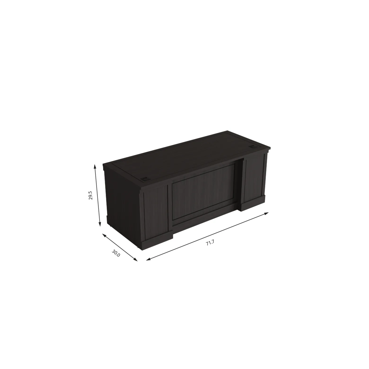 Lincoln Executive Desk - 72"W x 30"D
