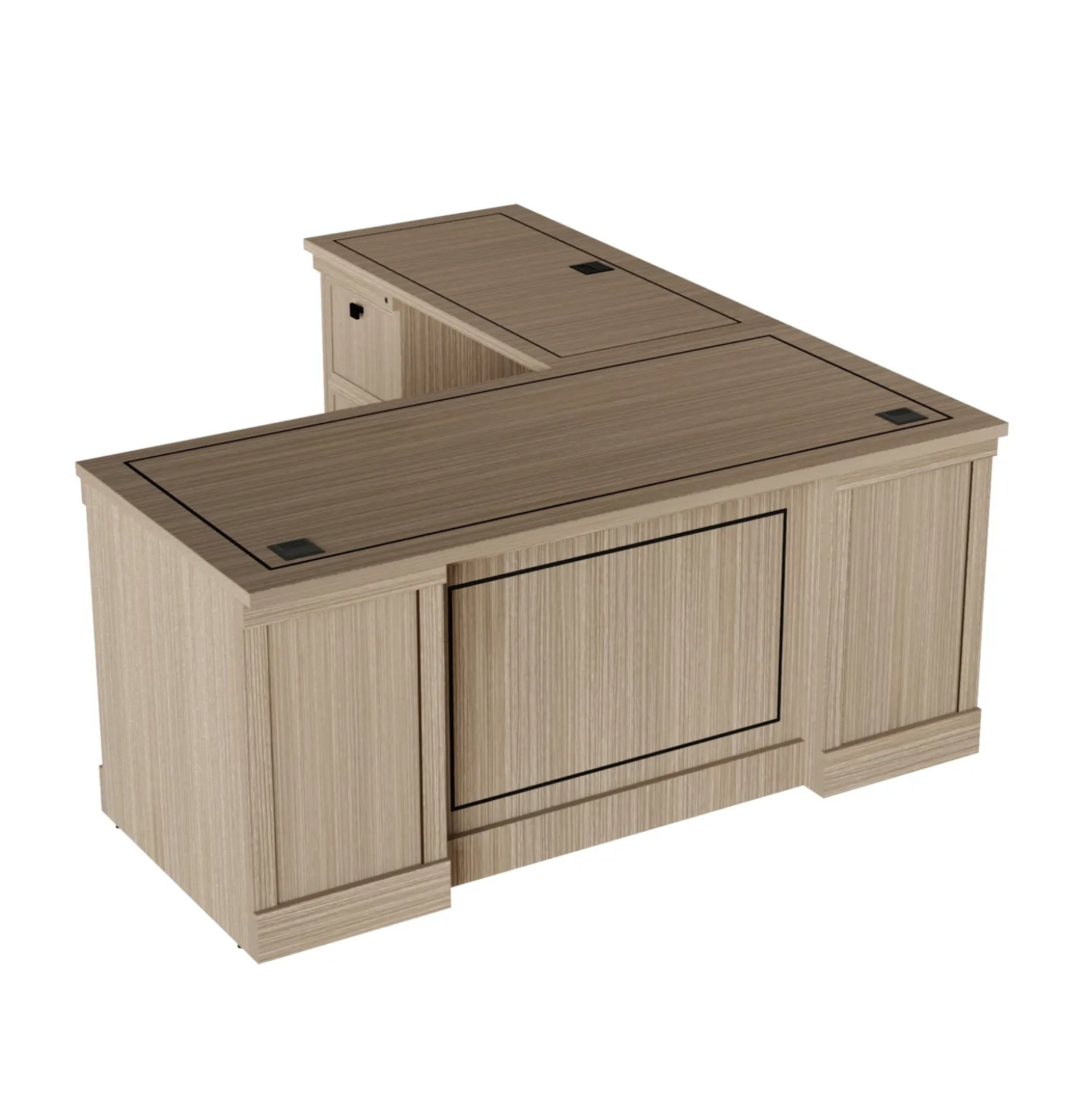 Lincoln L-Shaped Executive Desk with Left Return - 66"W x 76"D