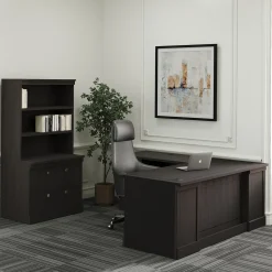 Lincoln L-Shaped Executive Desk with Left Return - 72"W x 76"D