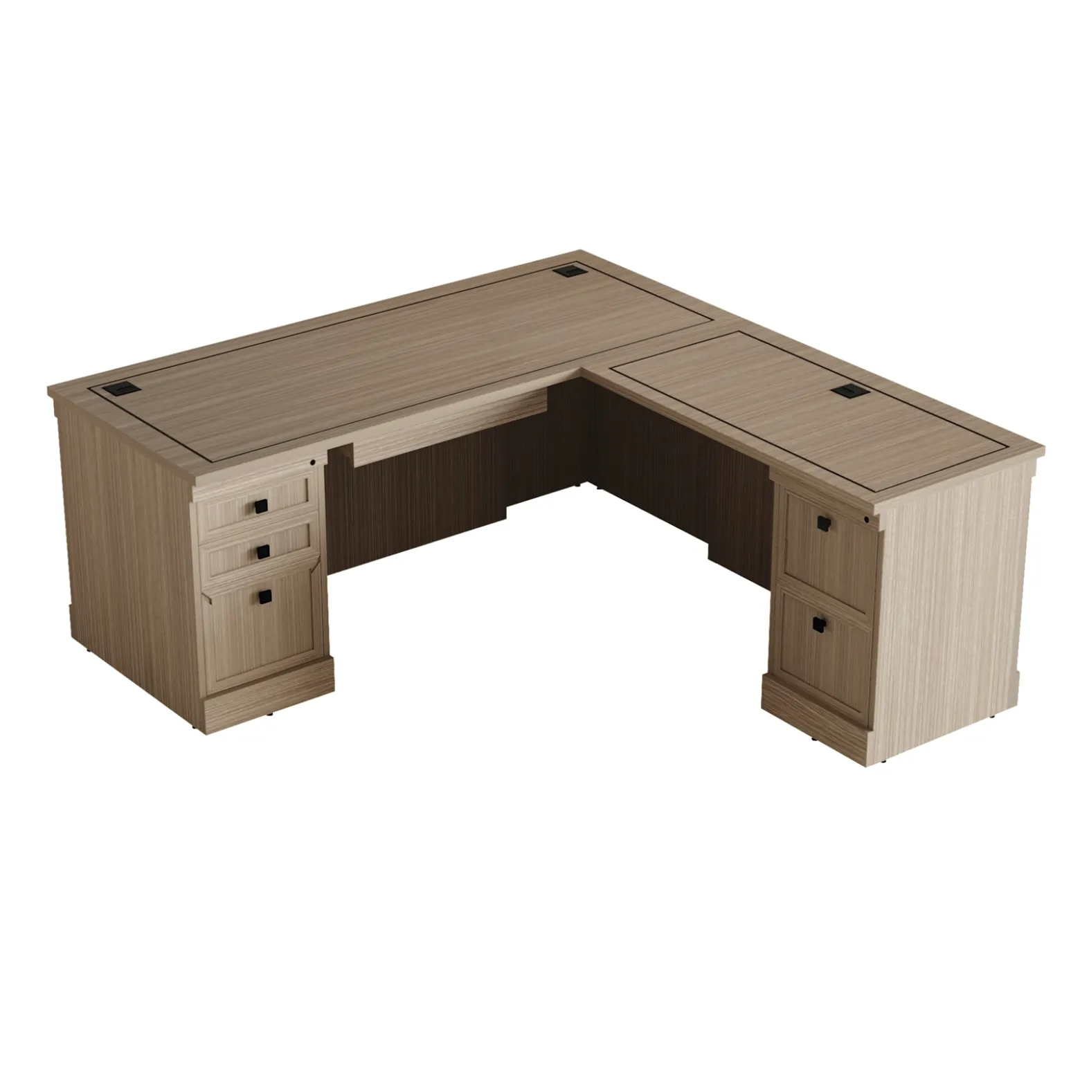 Lincoln L-Shaped Executive Desk with Right Return - 72"W x 76"D