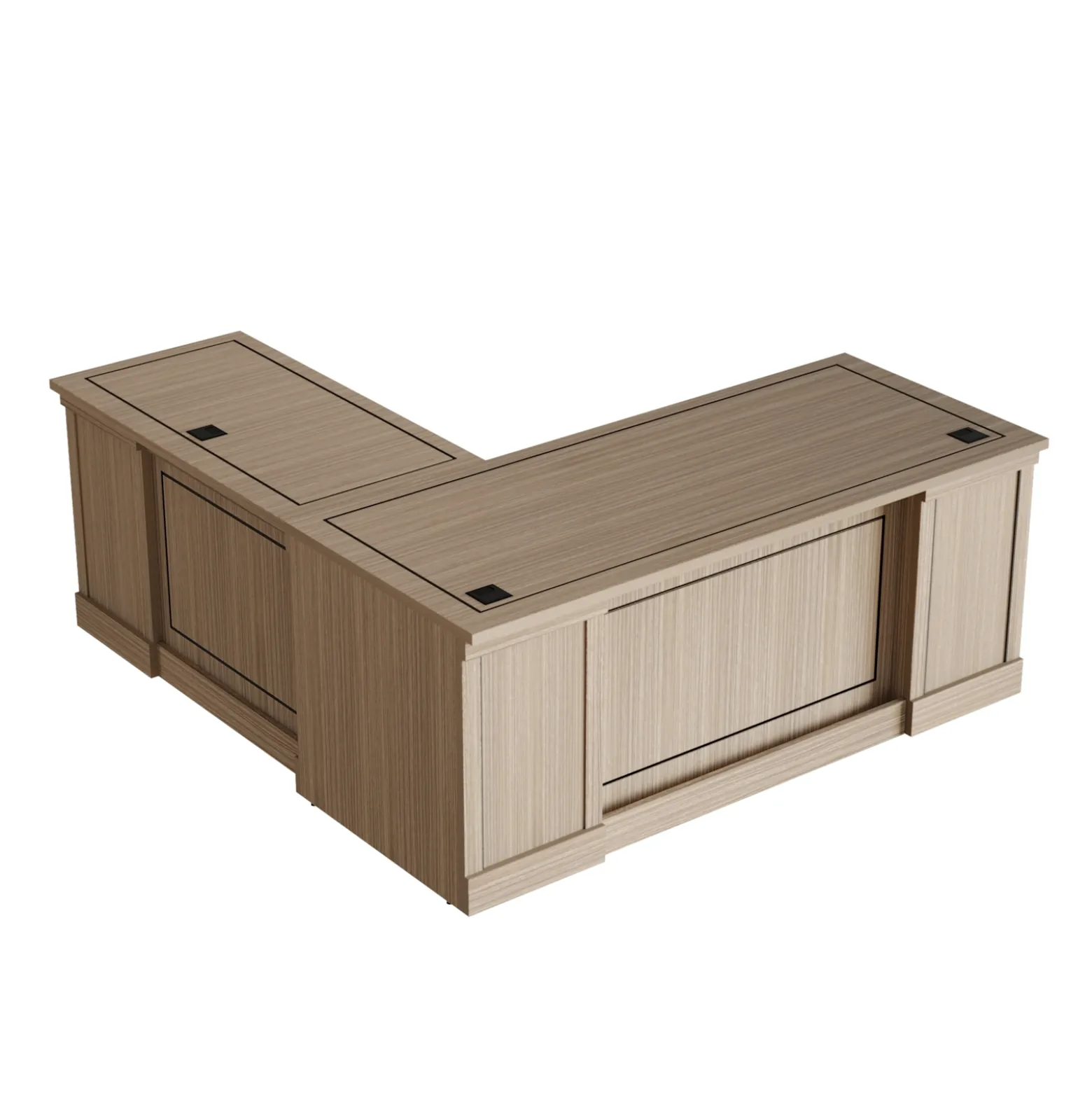 Lincoln L-Shaped Executive Desk with Right Return - 72"W x 76"D