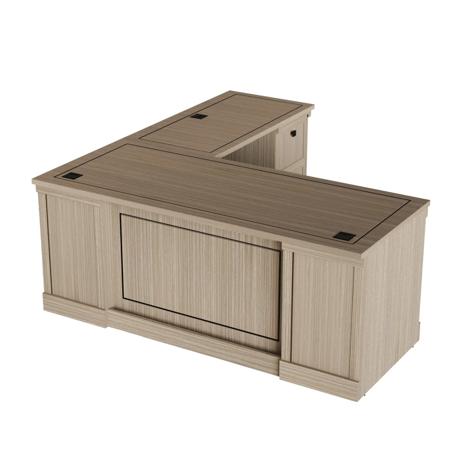 Lincoln L-Shaped Executive Desk with Right Return - 72"W x 76"D