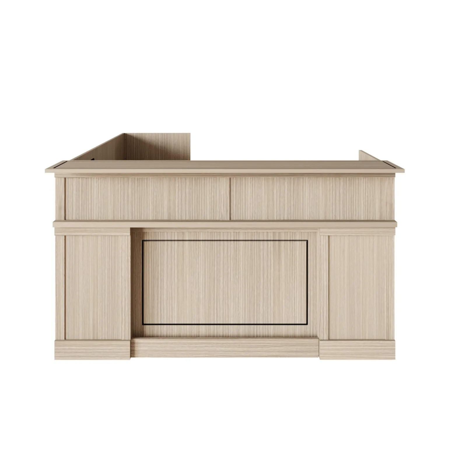 Lincoln L-Shaped Reception Desk with Left Return - 72"W x 81"D