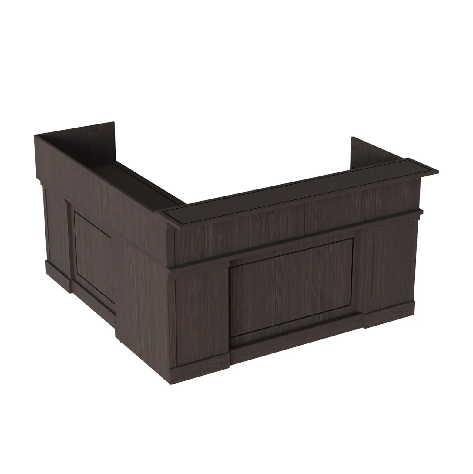 Lincoln L-Shaped Reception Desk with Left Return - 72"W x 81"D