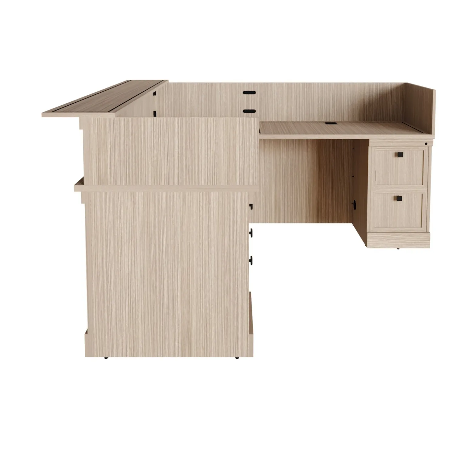 Lincoln L-Shaped Reception Desk with Left Return - 72"W x 81"D