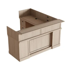 Lincoln L-Shaped Reception Desk with Right Return - 72