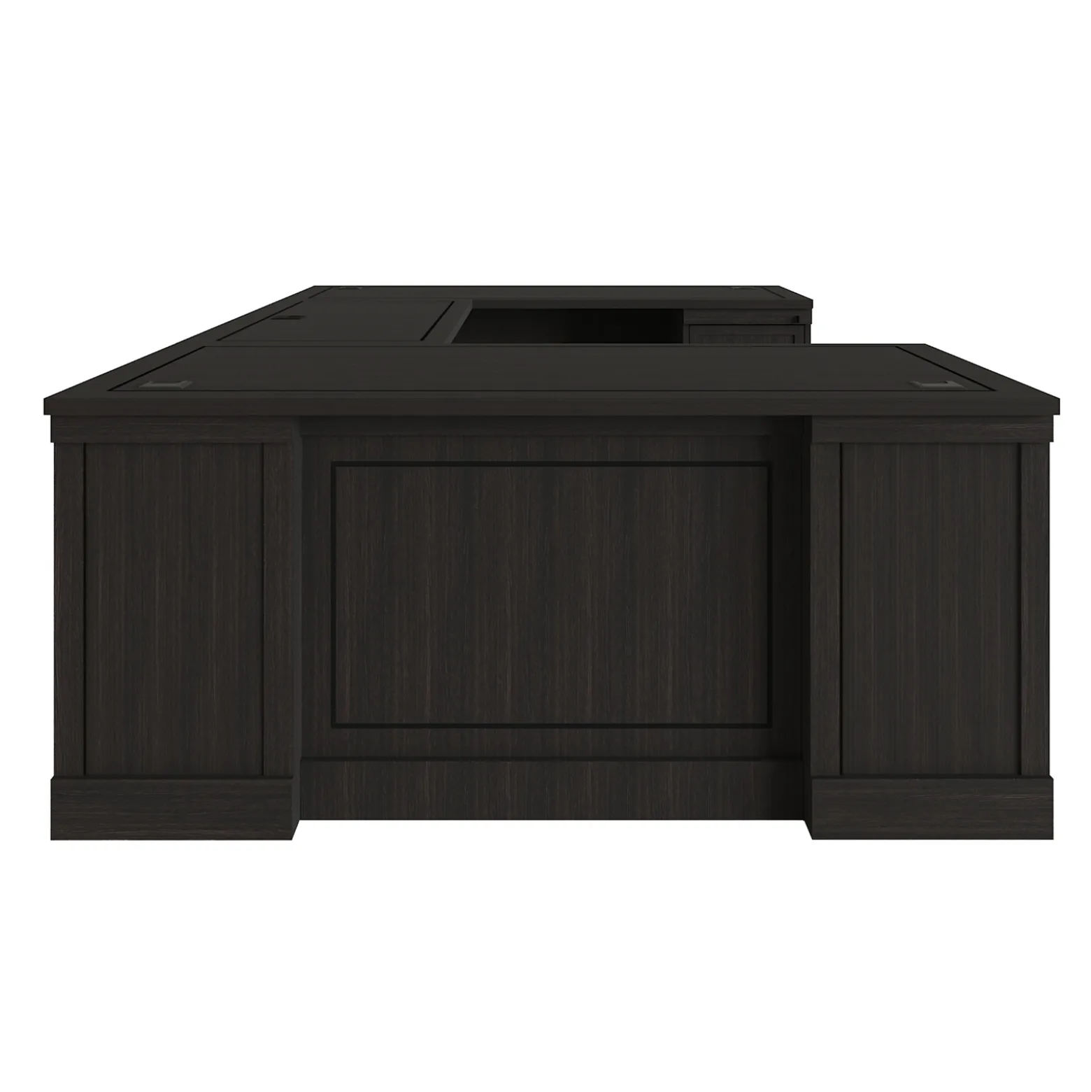 Lincoln U-Shaped Executive Desk with Right-Handed Bridge - 66"W x 99"D