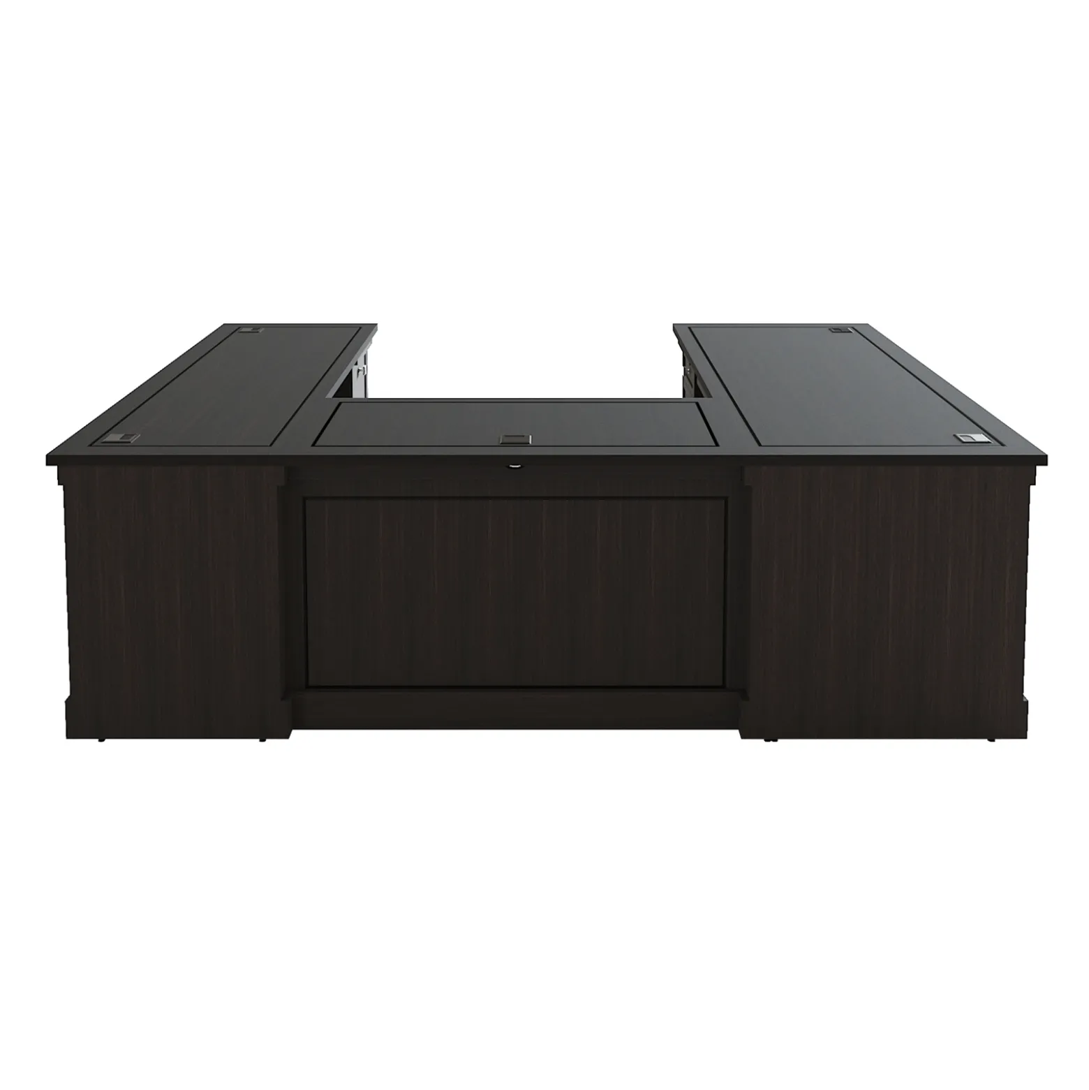 Lincoln U-Shaped Executive Desk with Right-Handed Bridge - 66"W x 99"D