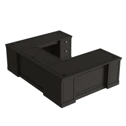 Lincoln U-Shaped Executive Desk with Right-Handed Bridge - 72"W x 99"D