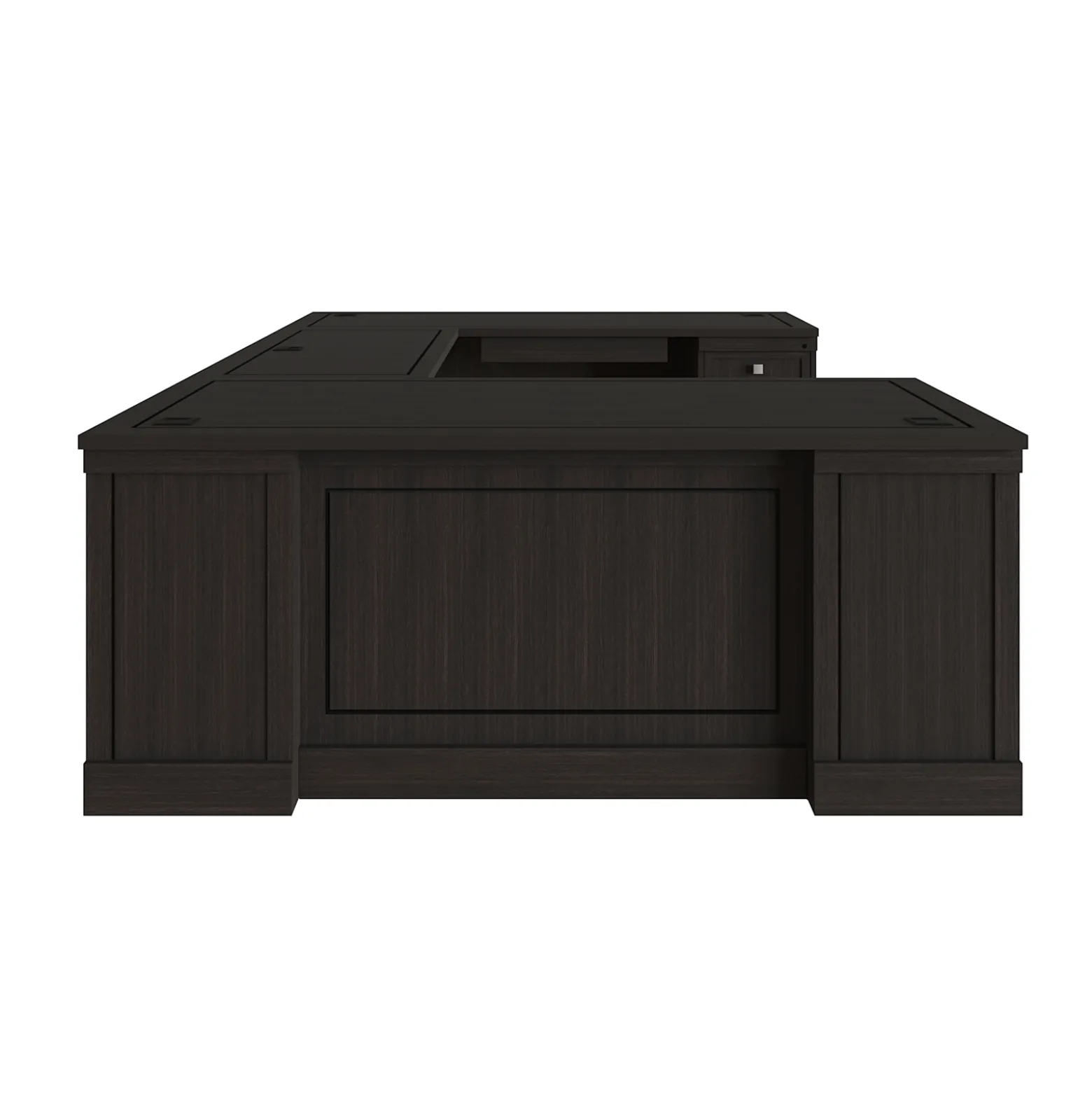 Lincoln U-Shaped Executive Desk with Right-Handed Bridge - 72"W x 99"D