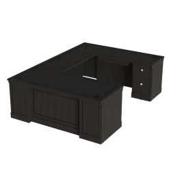 Lincoln U-Shaped Executive Desk with Right-Handed Bridge - 72