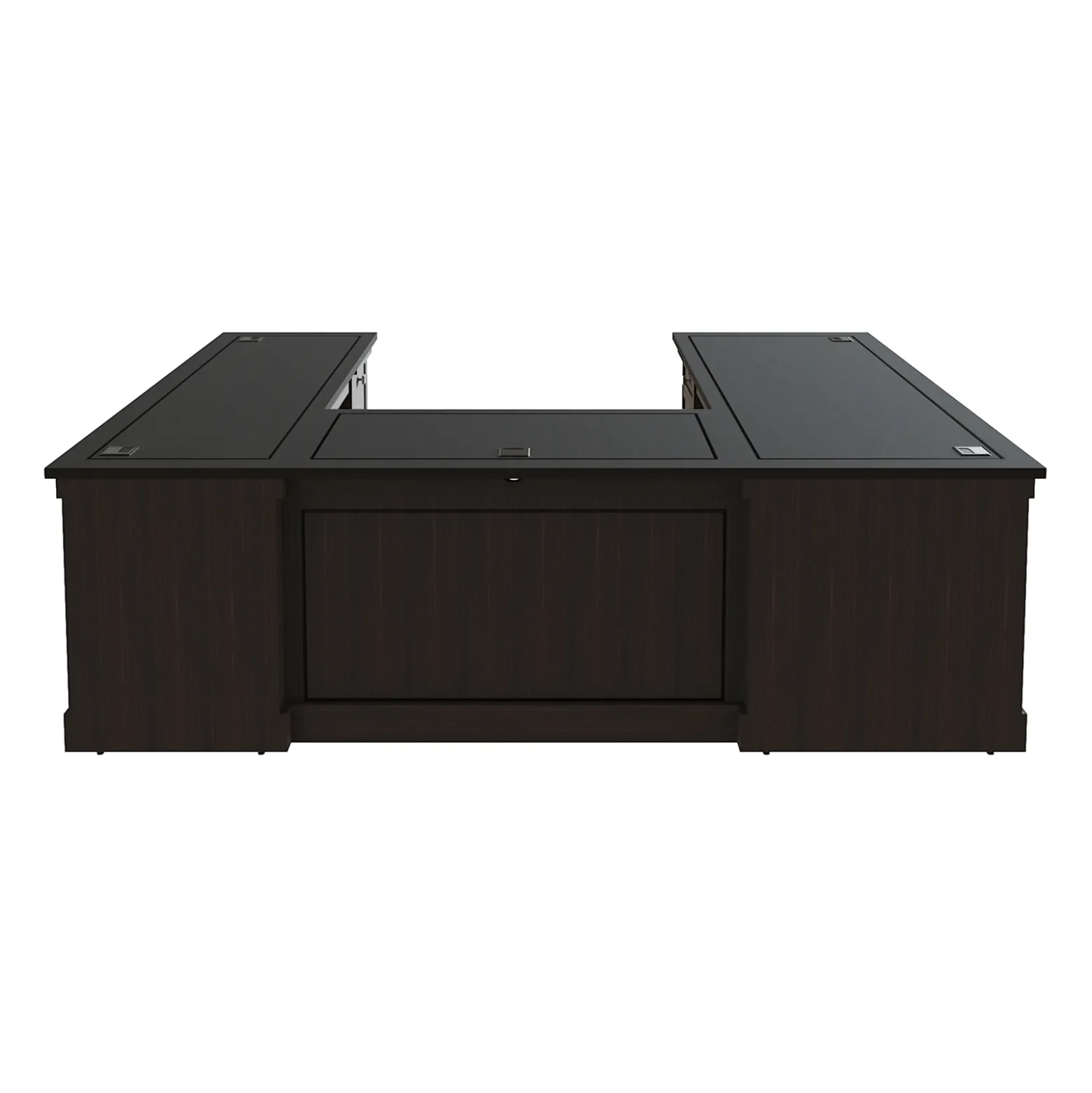Lincoln U-Shaped Executive Desk with Right-Handed Bridge - 72"W x 99"D