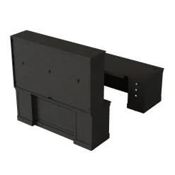 Lincoln U-Shaped Executive Desk with Left-Handed Bridge and Hutch - 72