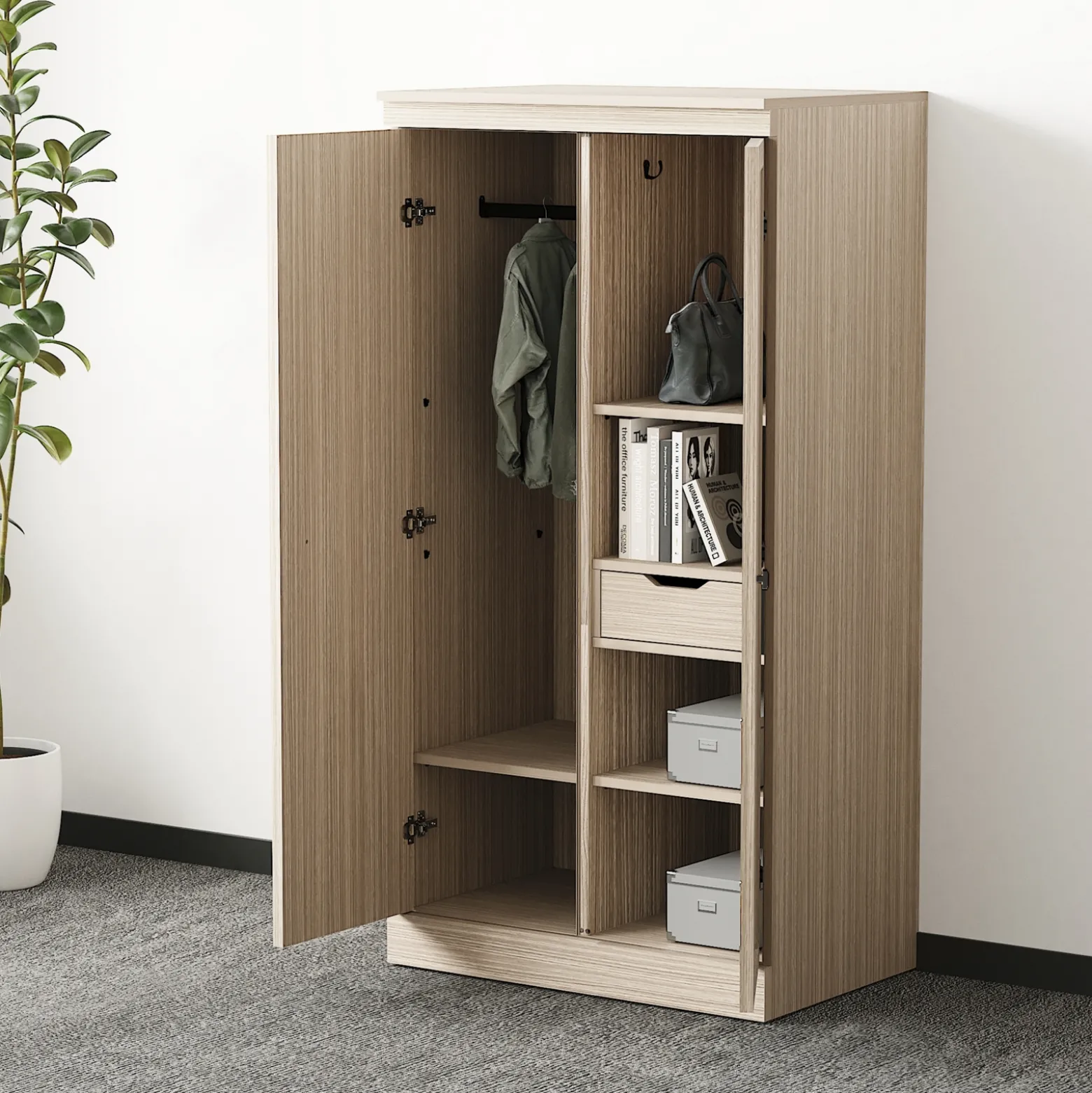 Lincoln Wardrobe Cabinet - 36"W x 24"D x 69"H