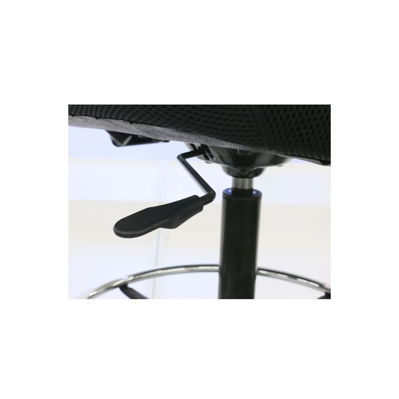 Linear Big & Tall Armless Memory Foam Stool