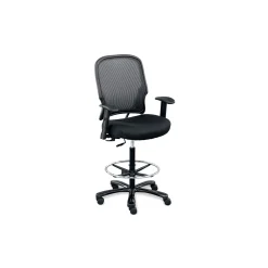 Linear Collection Big and Tall Memory Foam Stool with Arms