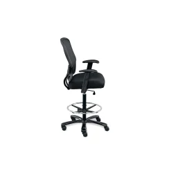 Linear Collection Big and Tall Memory Foam Stool with Arms