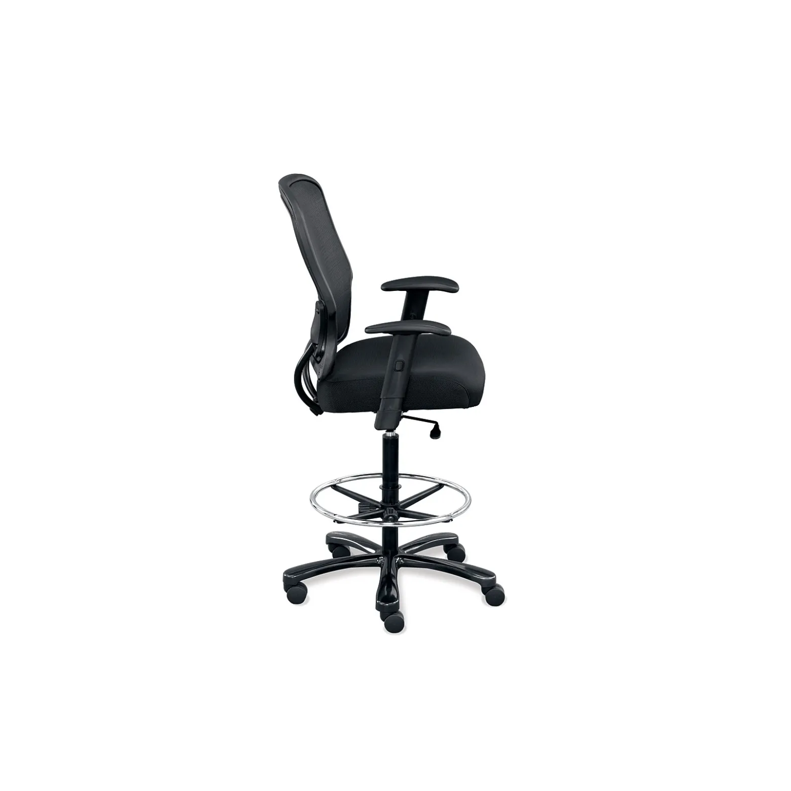 Linear Collection Big and Tall Memory Foam Stool with Arms