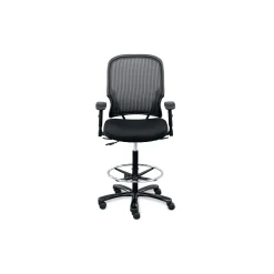 Linear Collection Big and Tall Memory Foam Stool with Arms