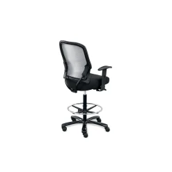 Linear Collection Big and Tall Memory Foam Stool with Arms