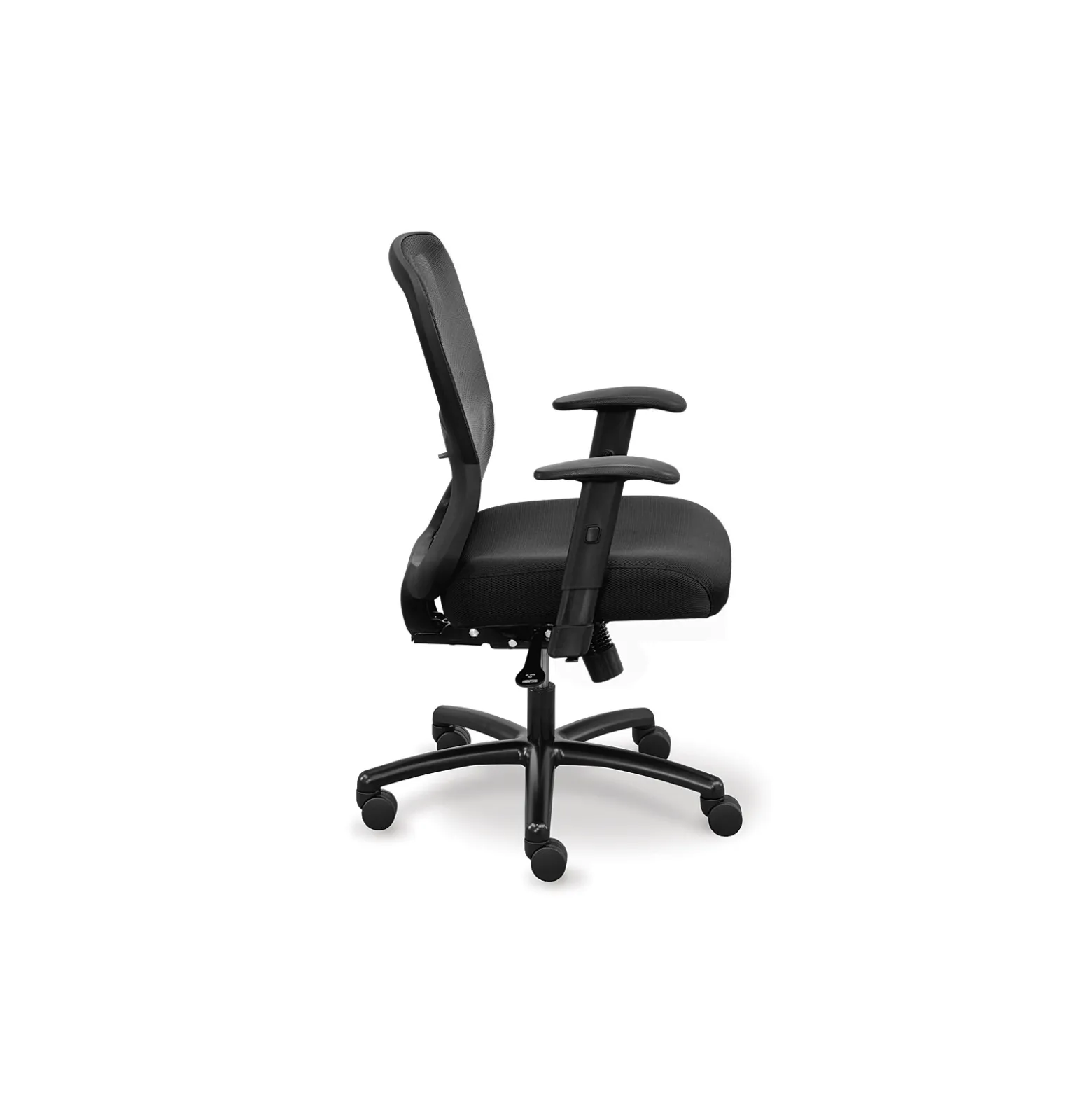 Linear Mesh Back Big & Tall Chair with Memory Foam Fabric Seat