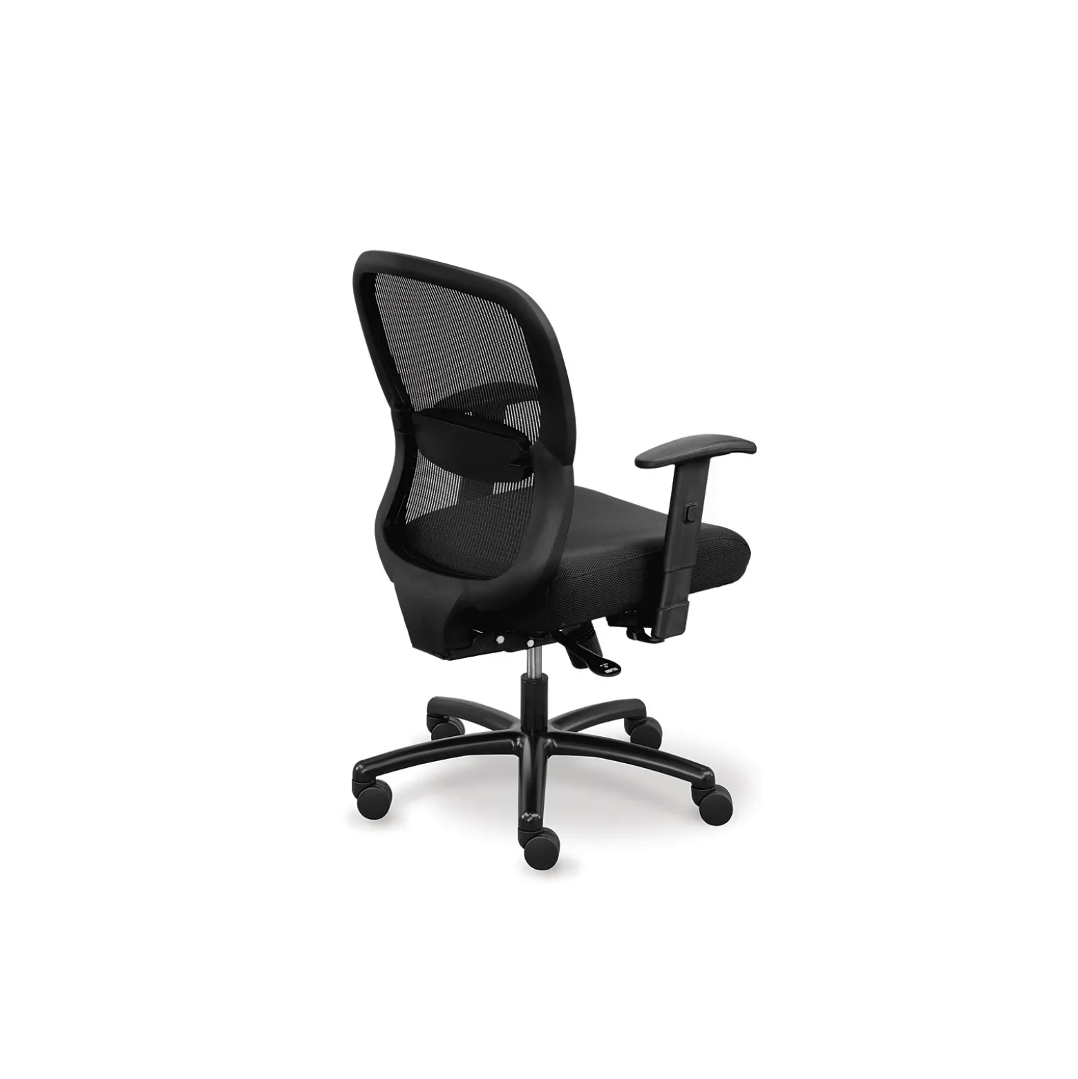 Linear Mesh Back Big & Tall Chair with Memory Foam Fabric Seat