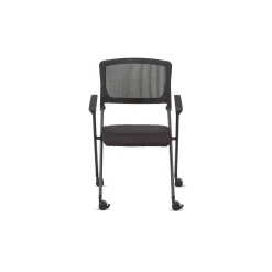 Linear Nesting Chair with Vertical Mesh Back and Memory Foam Seat