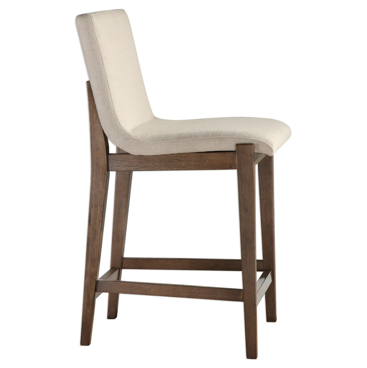 Linen Fabric Counter Stool