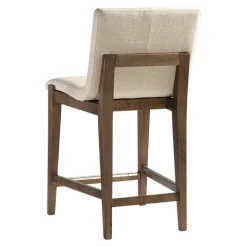 Linen Fabric Counter Stool
