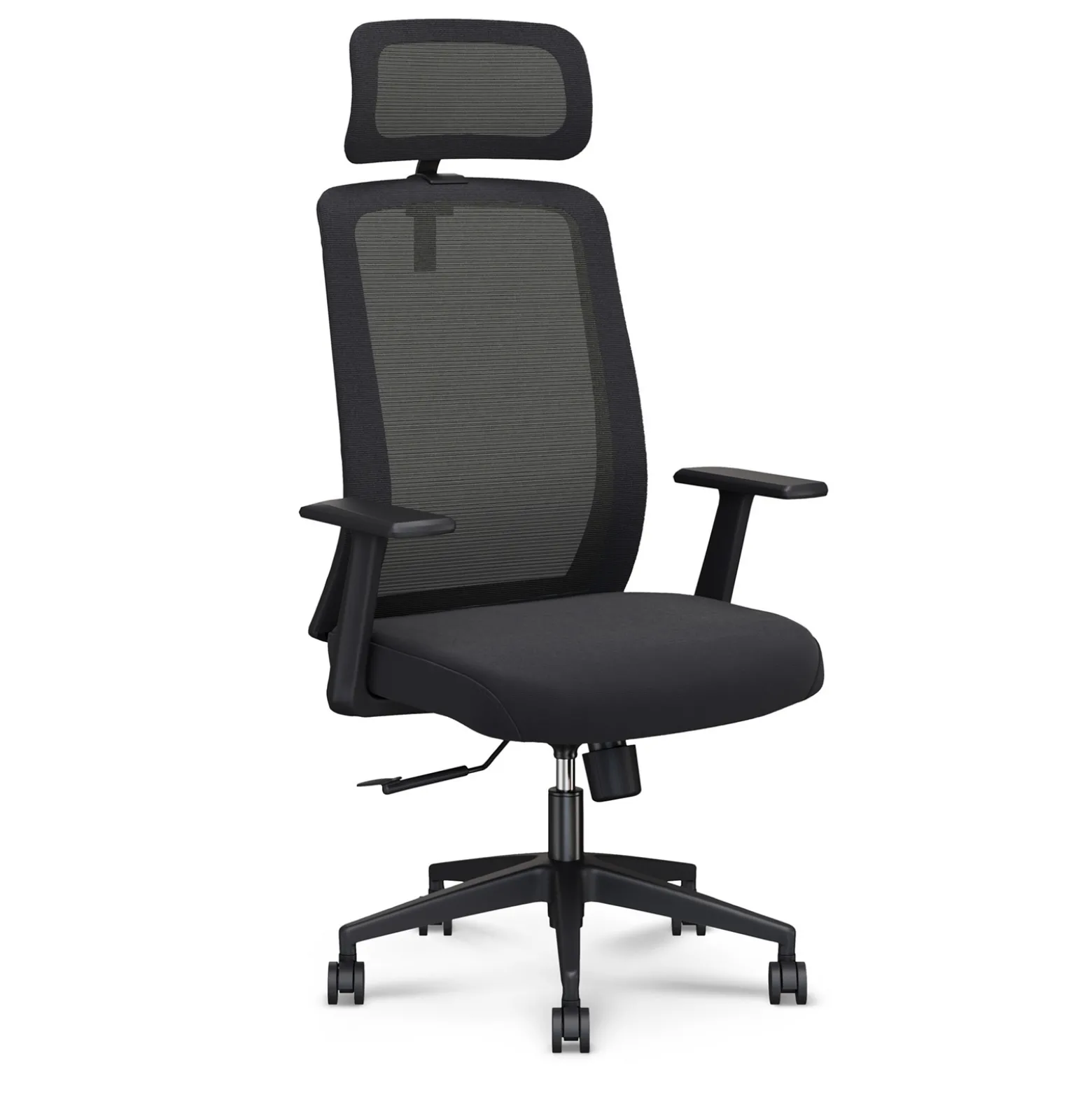 Link Mesh-Back Office Chair with Adjustable Headrest