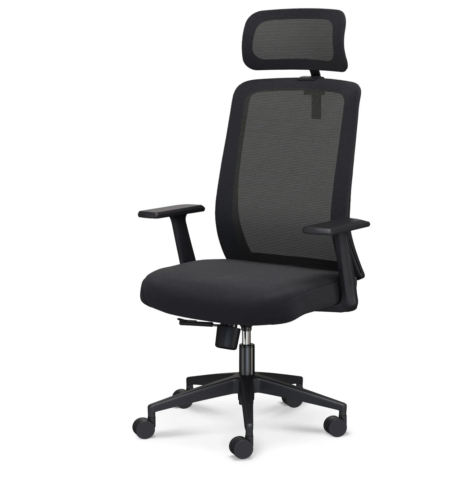 Link Mesh-Back Office Chair with Adjustable Headrest