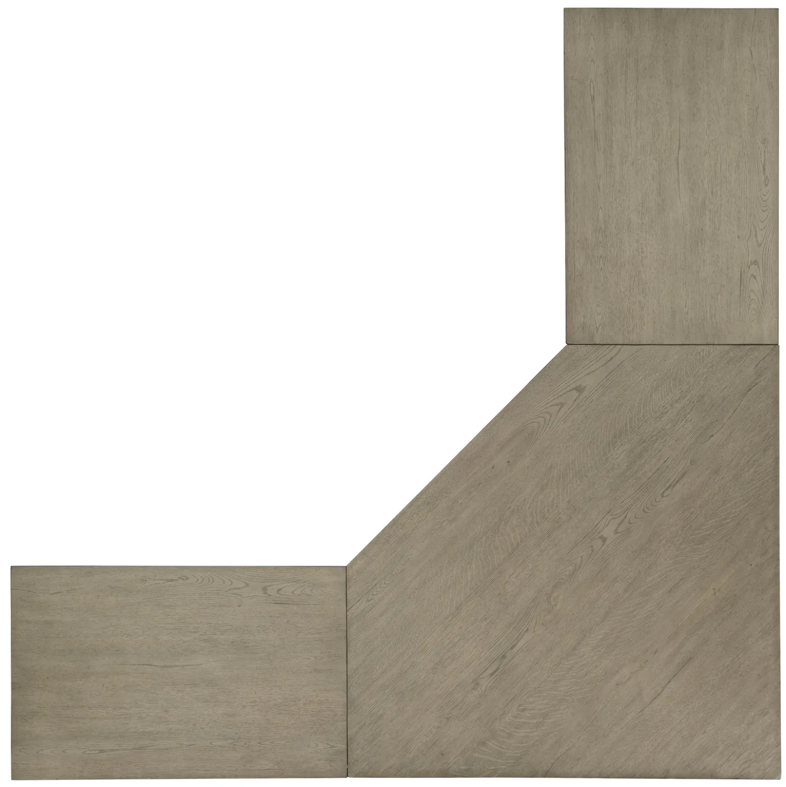 Linville Falls Corner Desk with Open Storage - 85"W x 85"D